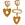 heart earrings