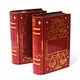 Exquisite crafted wedding gift tin jewelry box fancy book shaped candy gift tin box