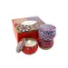 black tin candle