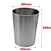 This tin garbage can is a sturdy and reliable choice for managing waste.  Its durable construction ensures it can withstand heavy use, while its simple design makes it easy to clean and maintain.