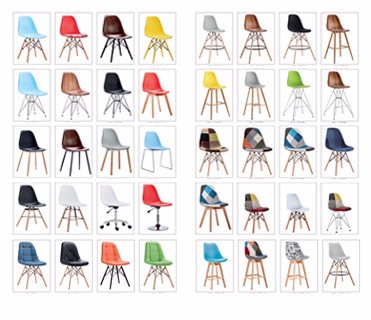 Various plastic chairs suitable for any occasion.