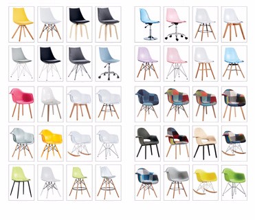 Various plastic chairs suitable for any occasion.