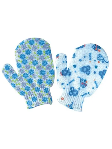 bathing gloves scrub