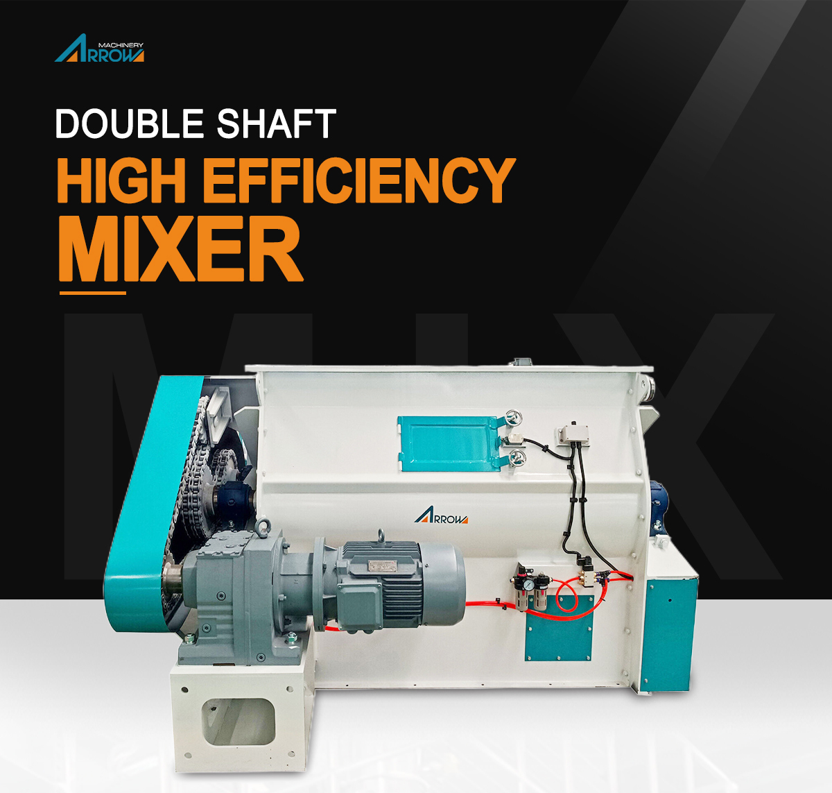 Double Shaft High Efficiency Mixer, twin shaft paddle mixer, Horizontal Paddle Mixer, double shaft paddle mixer, Feed mixing machine, food paddle mixer, horizontal feed mixer, feed mixer, paddle mixer, double paddle mixer,
