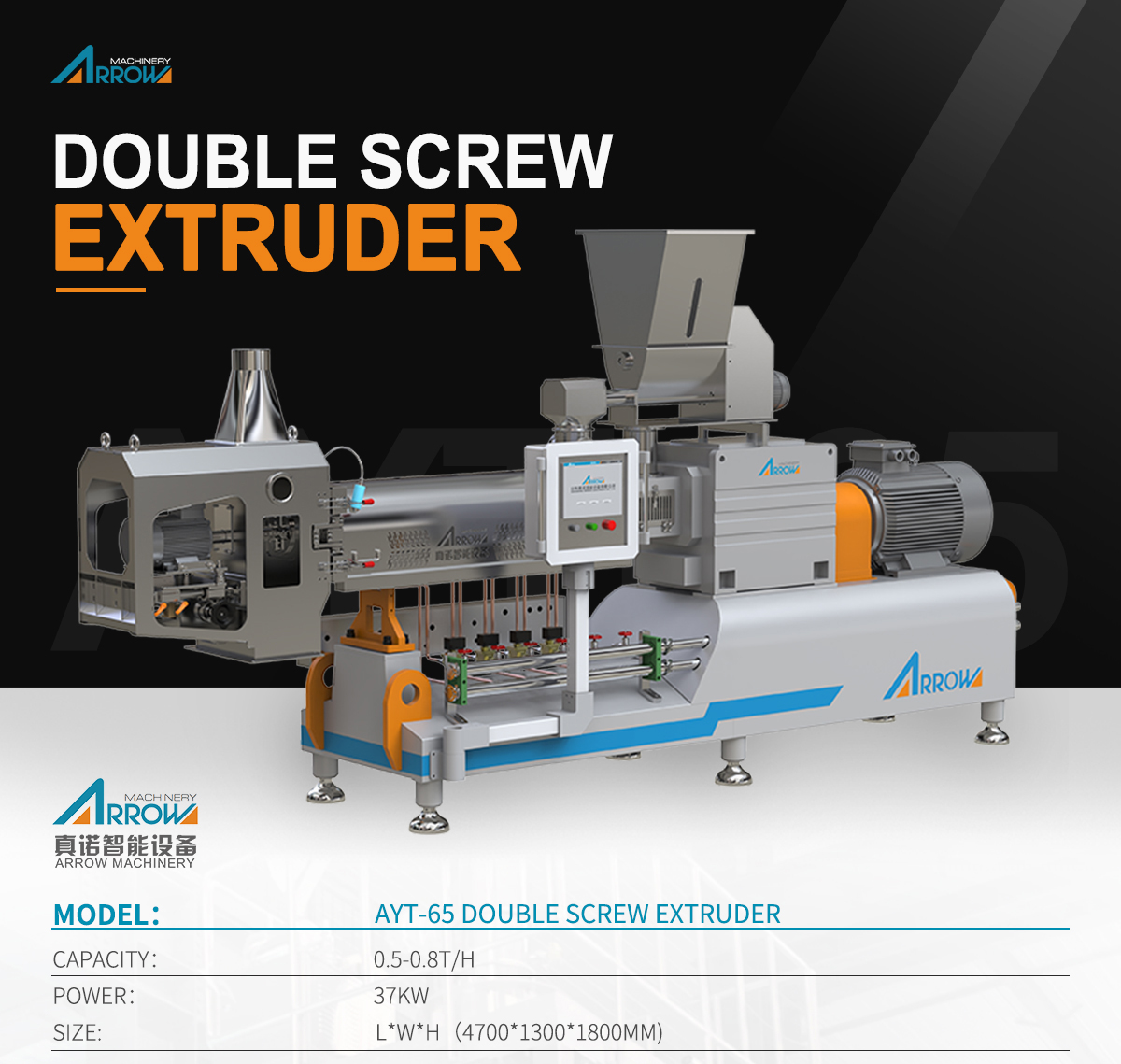 AYT-65, Double Screw Extruder, AYT-65 Double Screw Extruder,