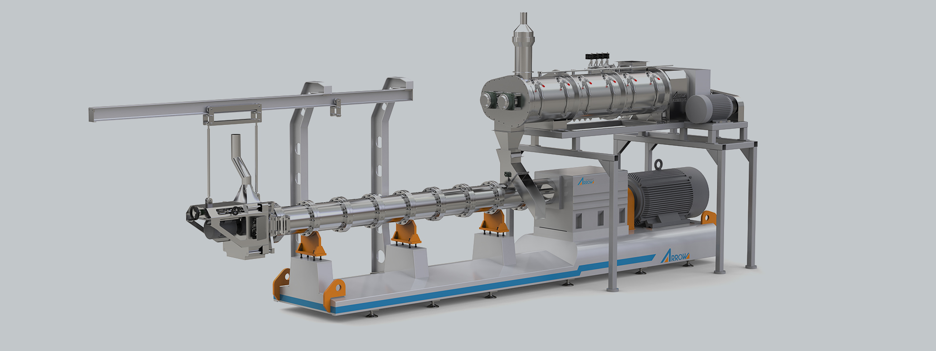 135 AYT-135 Double Screw Extruder, Fish Feed Making Machine, Feed Pellet Production Line, Fish Feed Extruder, FISH FEED MACHINE, Fish Feed Pellet Line, Fish Feed Pellet Machine, fish feed plant, Fish Feed Production Line, sinking extruded feed, sinking fi