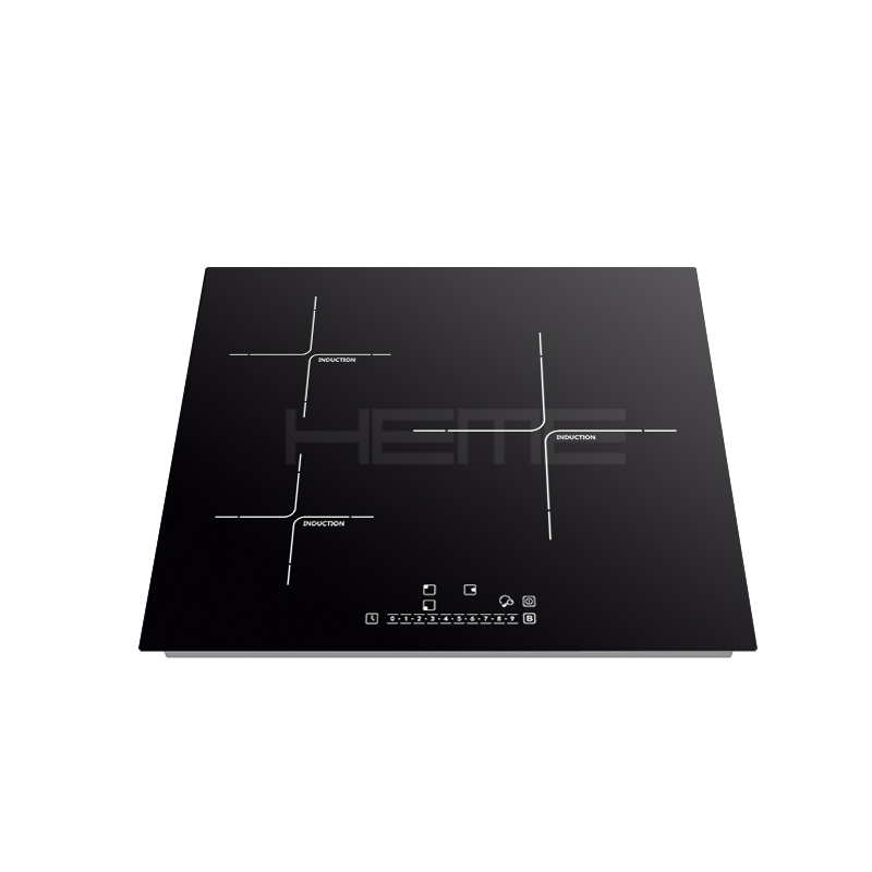Child lock built-in 60cm 3 cooking zones induction stove