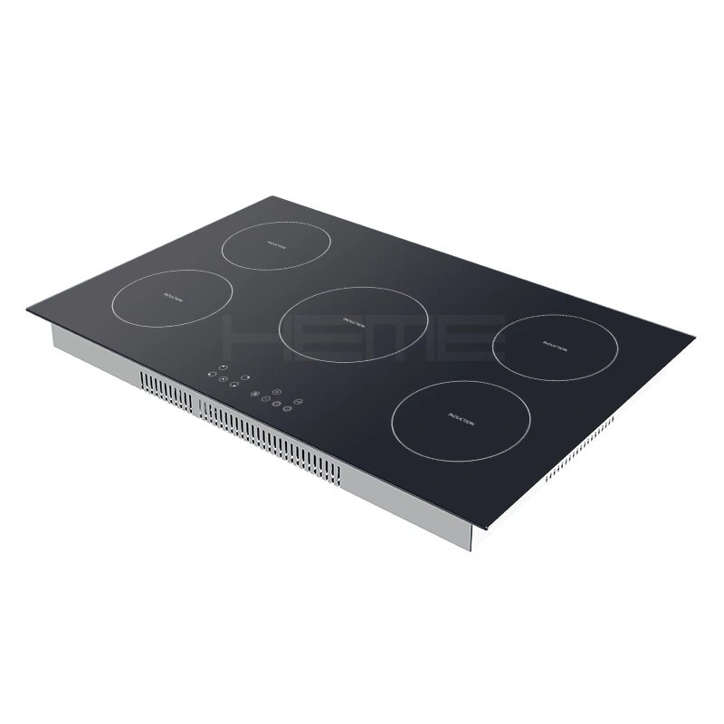 built in 5 burners induction hob