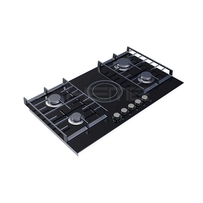 OEM ODM electrical appliances built-in 5 burners gas and ceramic combined hob