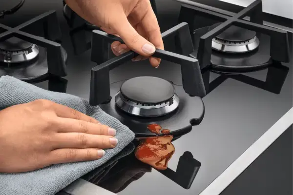 how to clean gas hob grates