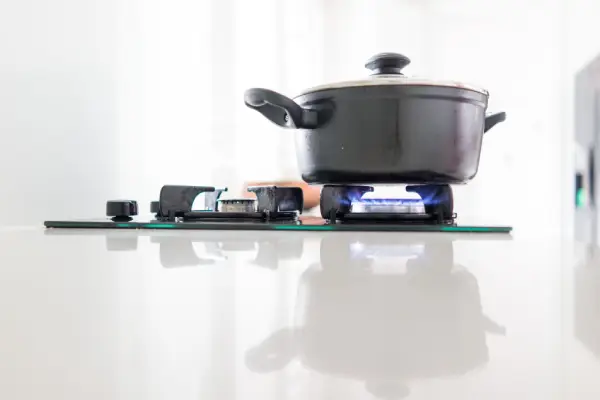 cook top with grates