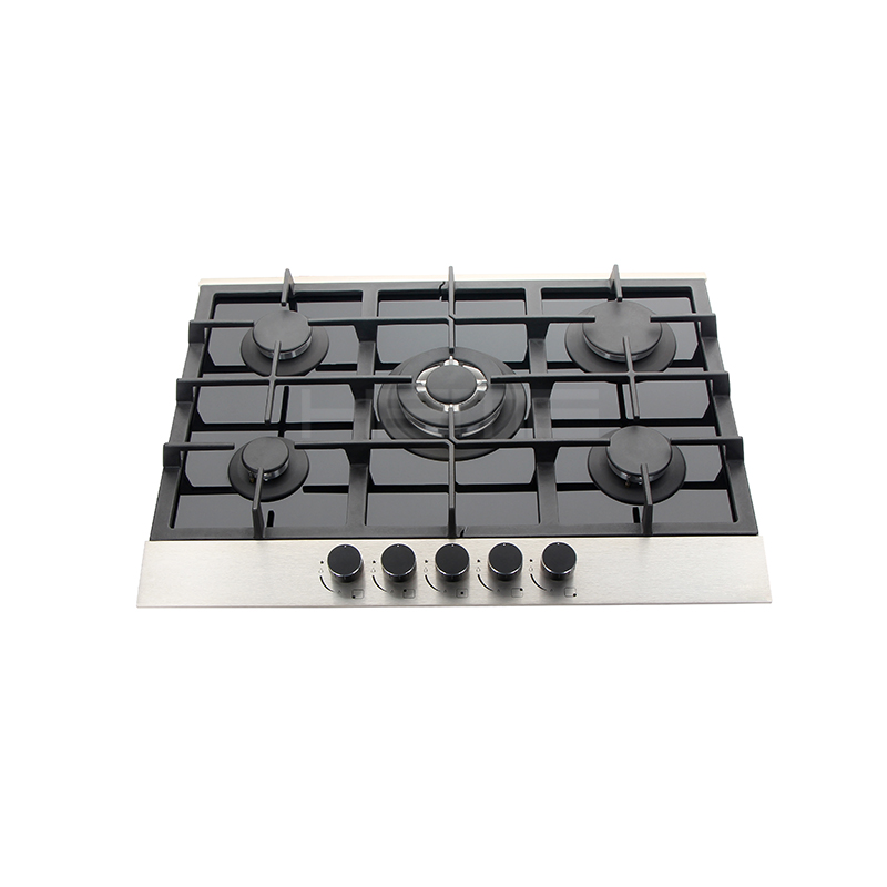Built in Gas hob 5 Burner Tempered Glass Black PG7051G-DCBI1