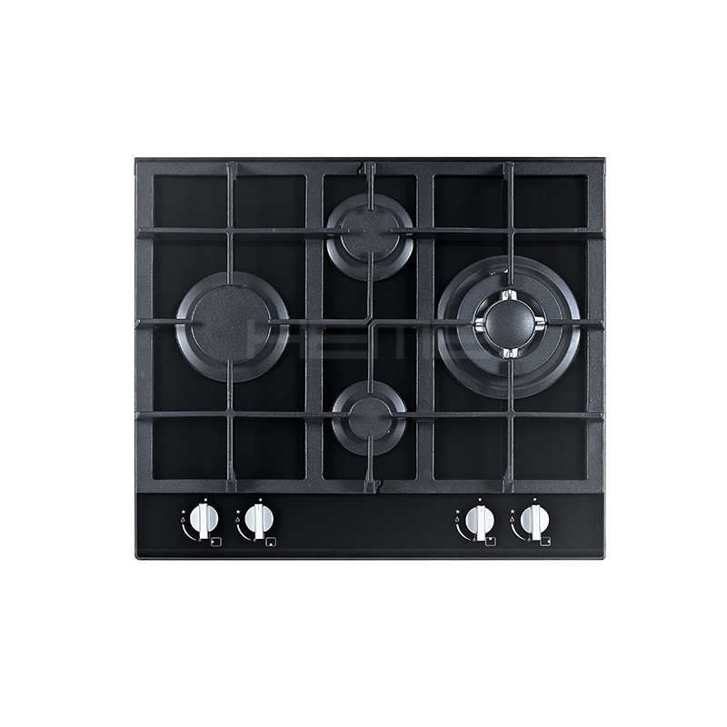 Kitchen Cooking 4 Burner Built in Gas hob 60 cm Tempered Glass PG6041RG-CCB