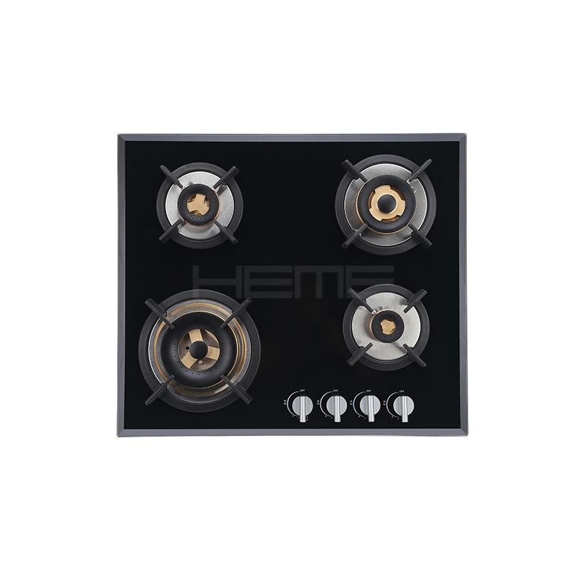 Built in Gas cooktop 4 Burners Tempered glass Full brass burner Design