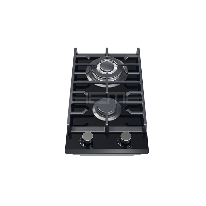 Kitchen Cooking 2 Burners Built in Gas cooktop Tempered glass