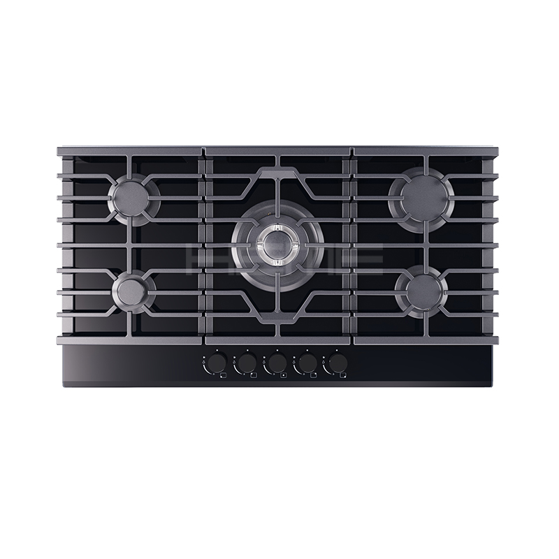 Gas cooktop 36 inch 5 Burner Built in Tempered glass Black New Design PG9051G-KC3B