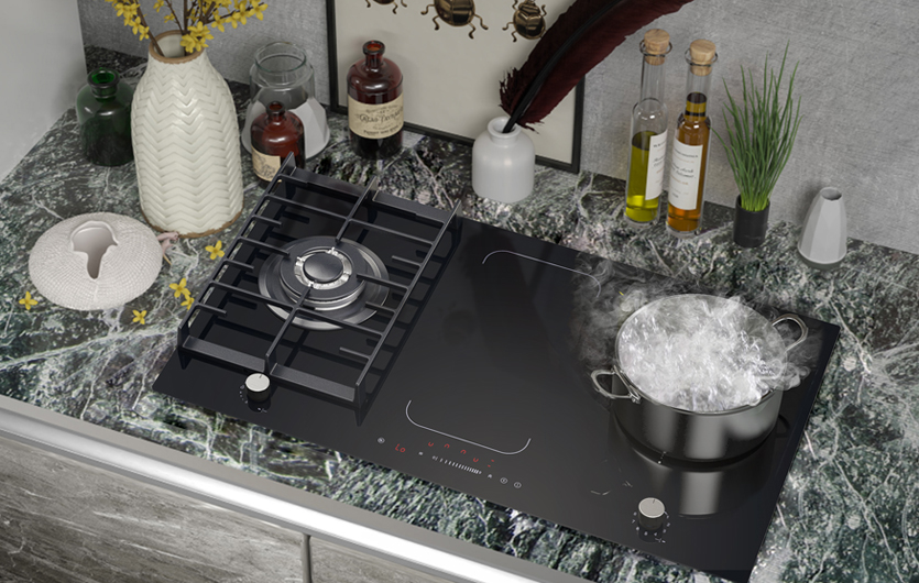 cleaning ignition electrode on hybrid cooktop