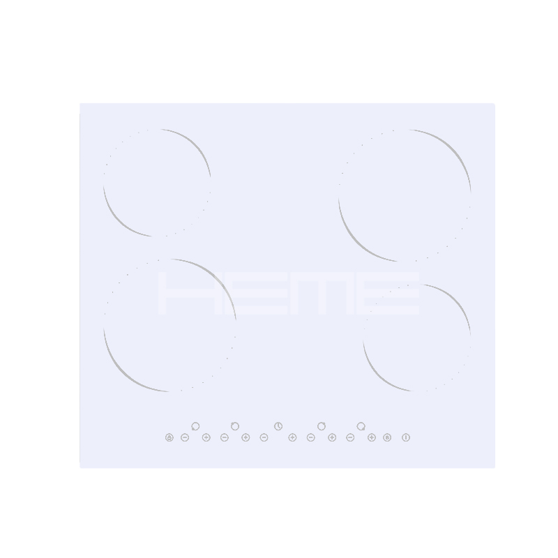 Kitchen appliance supplier 4 burners white glass ceramic hob