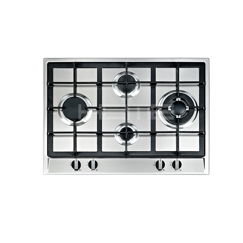 Built-in Gas Stove 70cm Stainless Steel 4 Burner with Wok Burner PG7041RS-A2CI