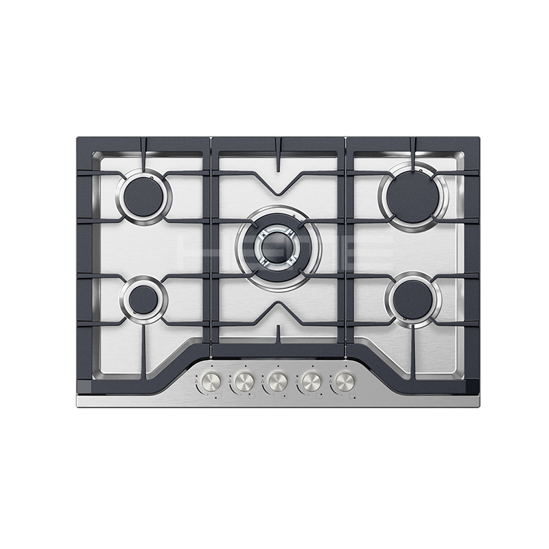 30 inch Stainless Steel Five Burners Built in Gas Cooker Wok burner Stove