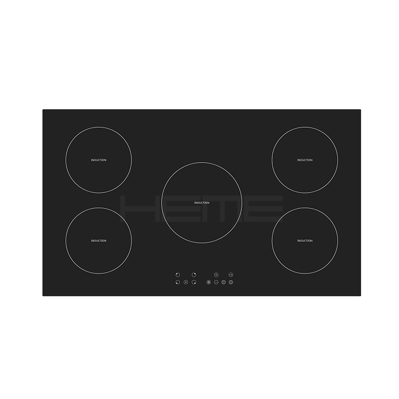 China factory household appliances touch control boost function built in 5 burners induction hob