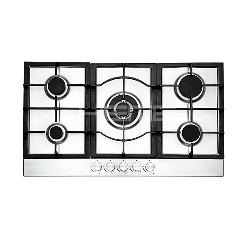 900mm Stainless Steel Panel 5 Burners Built in Gas Cooktop with FFD