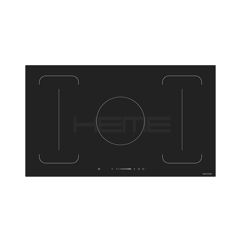 OEM manufacturer household five burner black glass panel built-in induction cooker