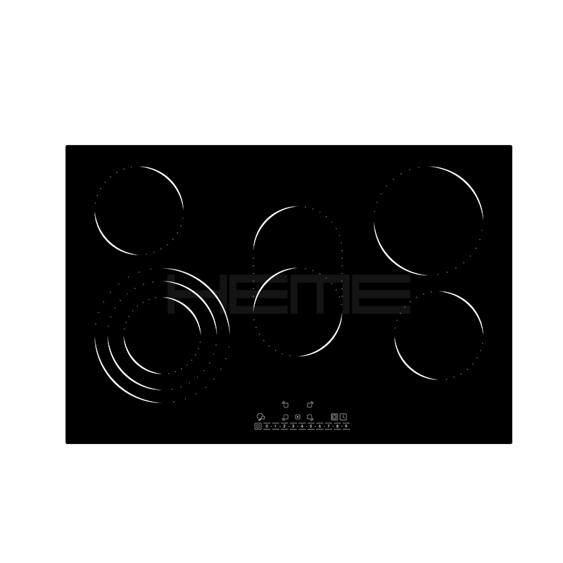 China kitchen appliance built in cooktop supplier 5 burner 80cm electric ceramic hob