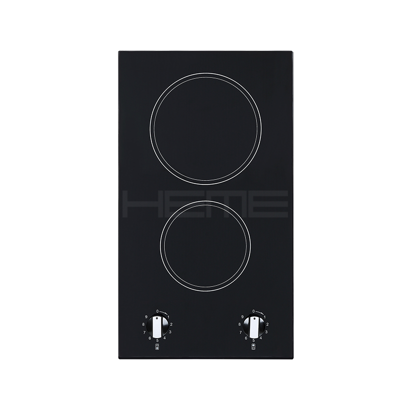 Home kitchen appliances factory 30cm knob control two burners built in ceramic stove