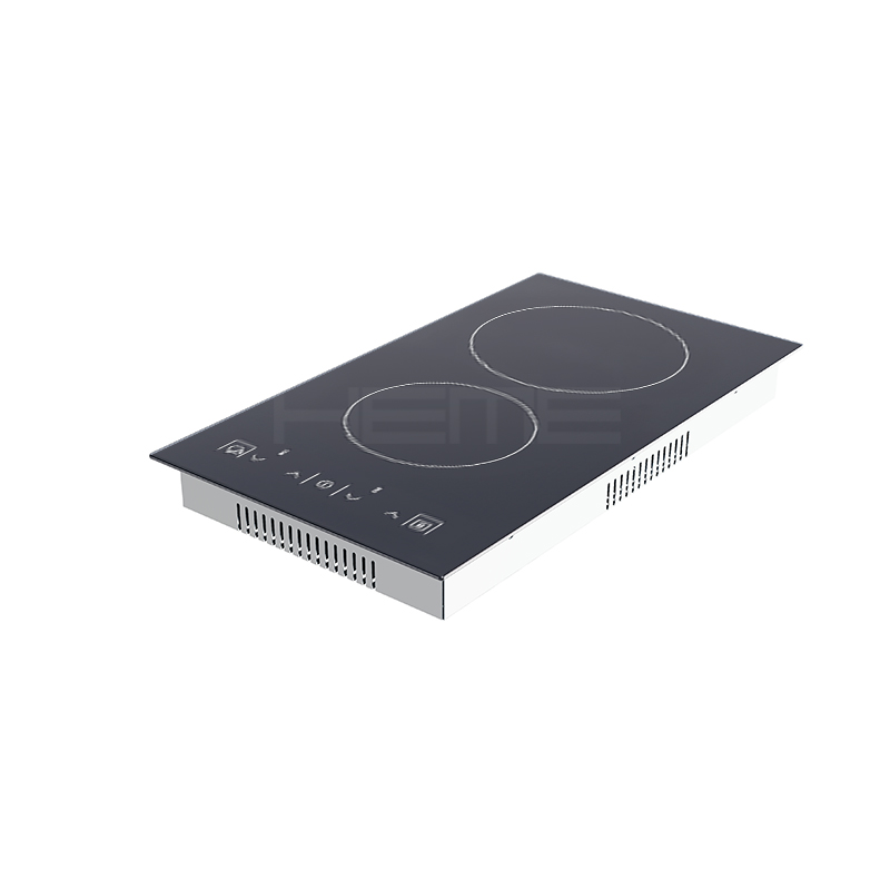 Kitchen cooking appliances ceramic glass panel double burner electric stove