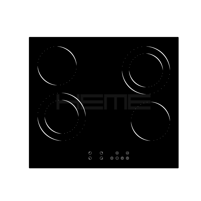 China built in hob manfacturer four burners ceramic glass stove