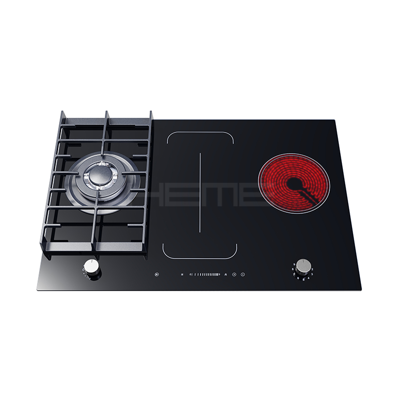 Built in stove manufacturer 80cm gas and ceramic and induction 3 in 1 combination hob