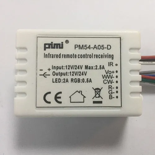 LED IR remote control dimming brightness adjusting color temperature and changing colors