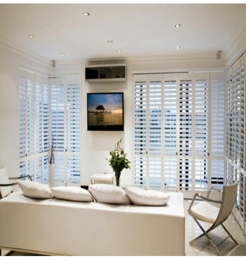 PVC Shutter Components-PVC aluminum core stile with light