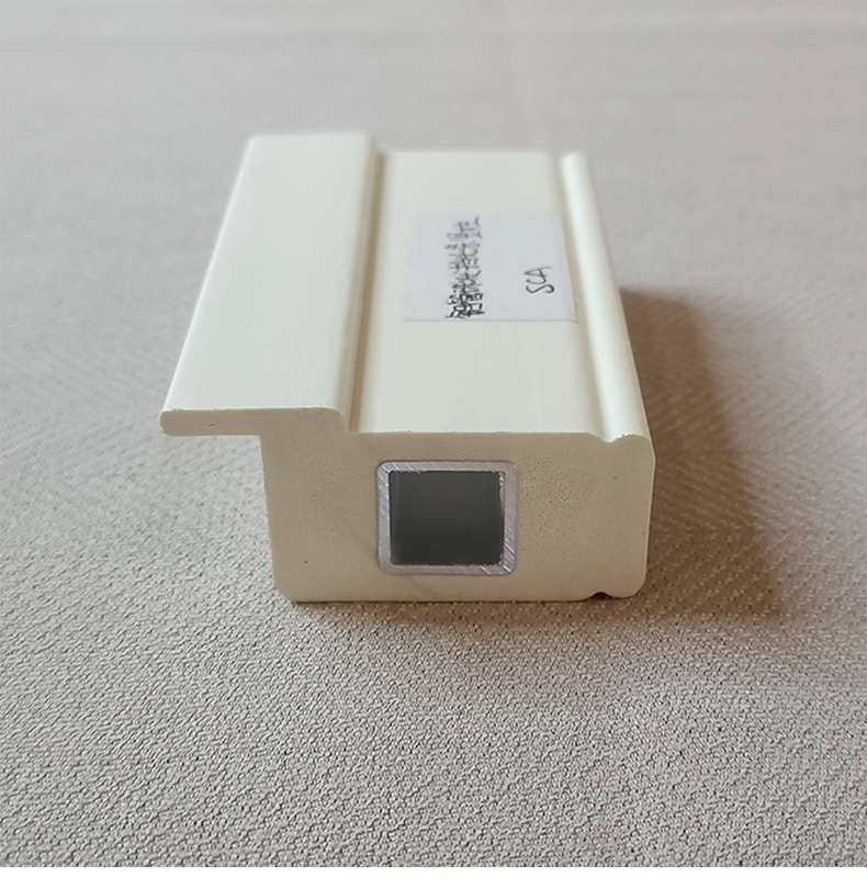 PVC Shutter Components-PVC aluminum core stile with light