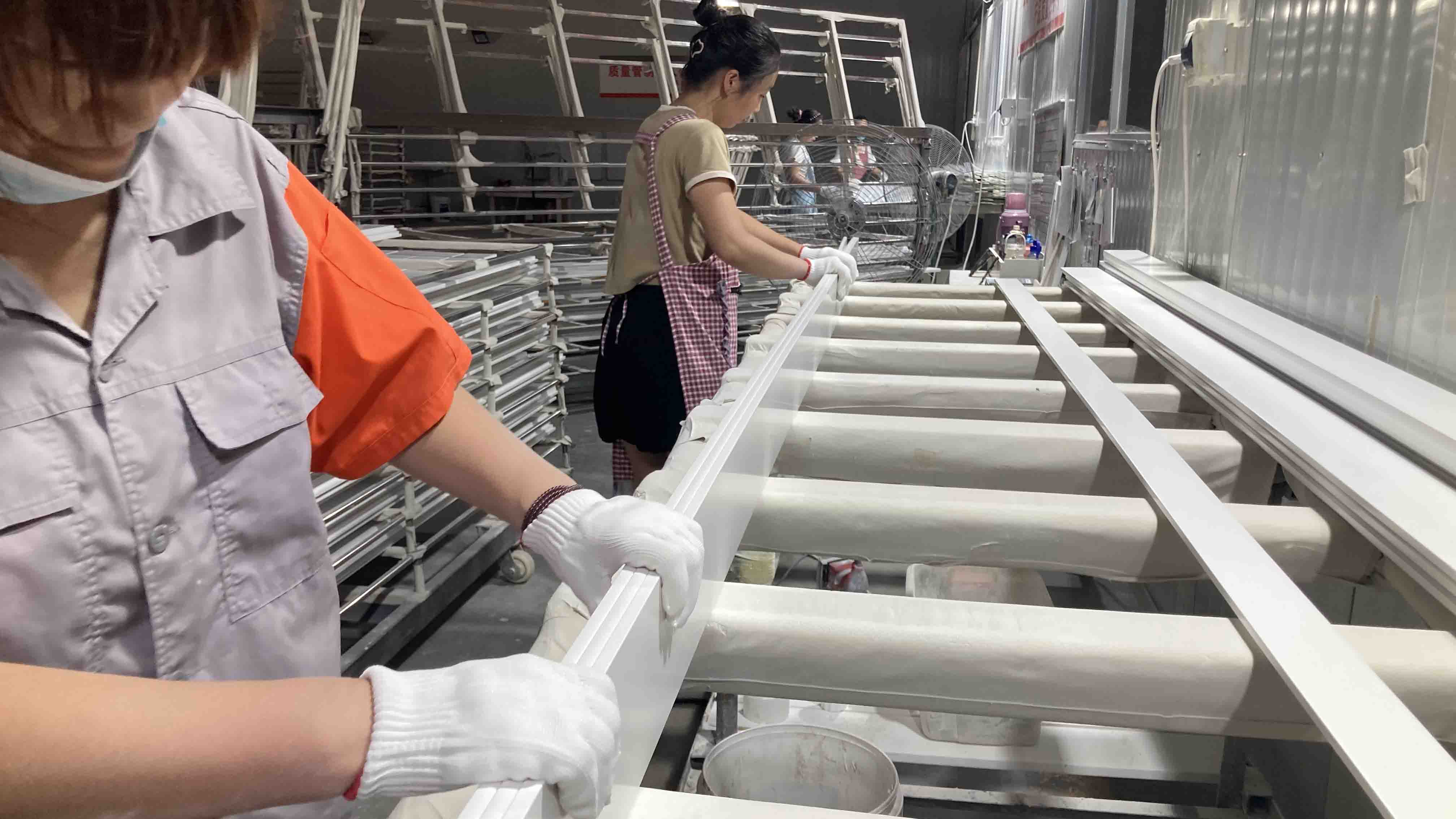 Strict QC inspection process to ensure excellent quality of PVC shutter components