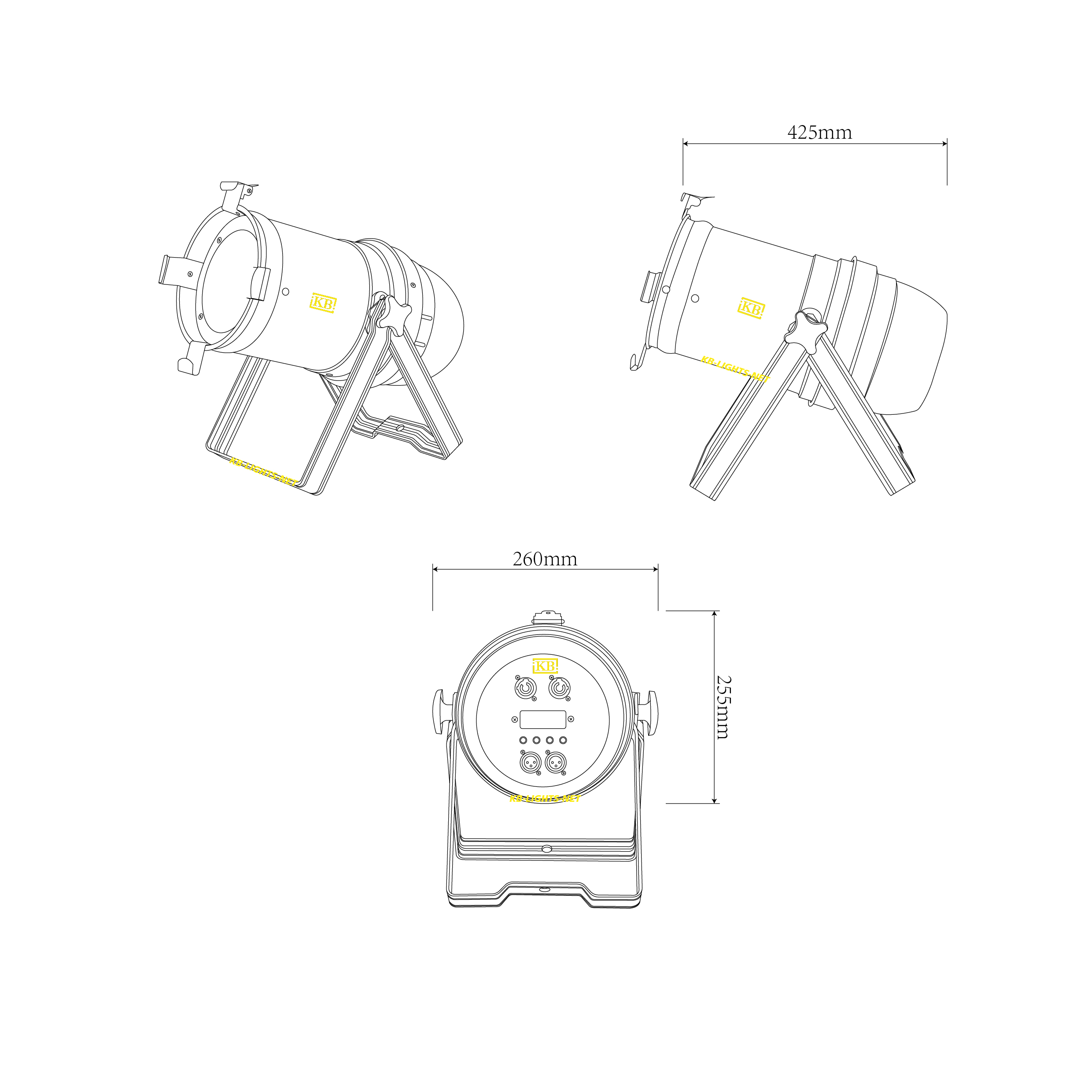 par 64 led stage lights