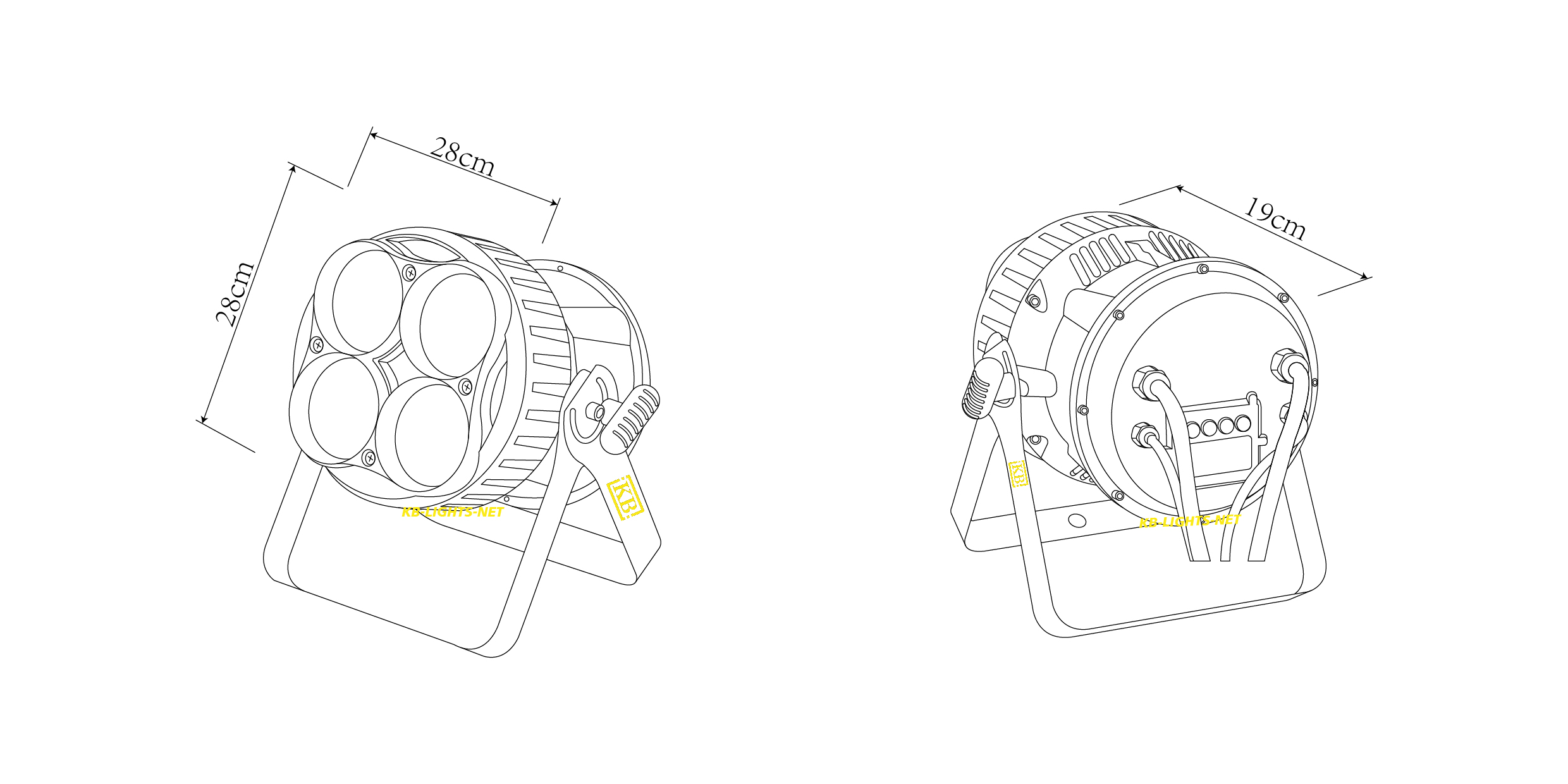 COB PAR LIGHT 400W IP（outdoor led par lights ip 65）