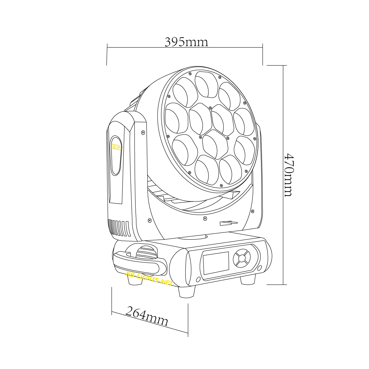 led beam moving head light