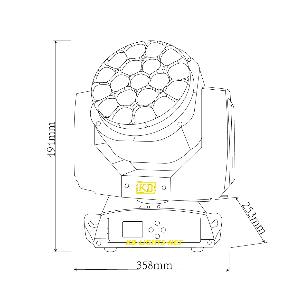 bee eye led moving head