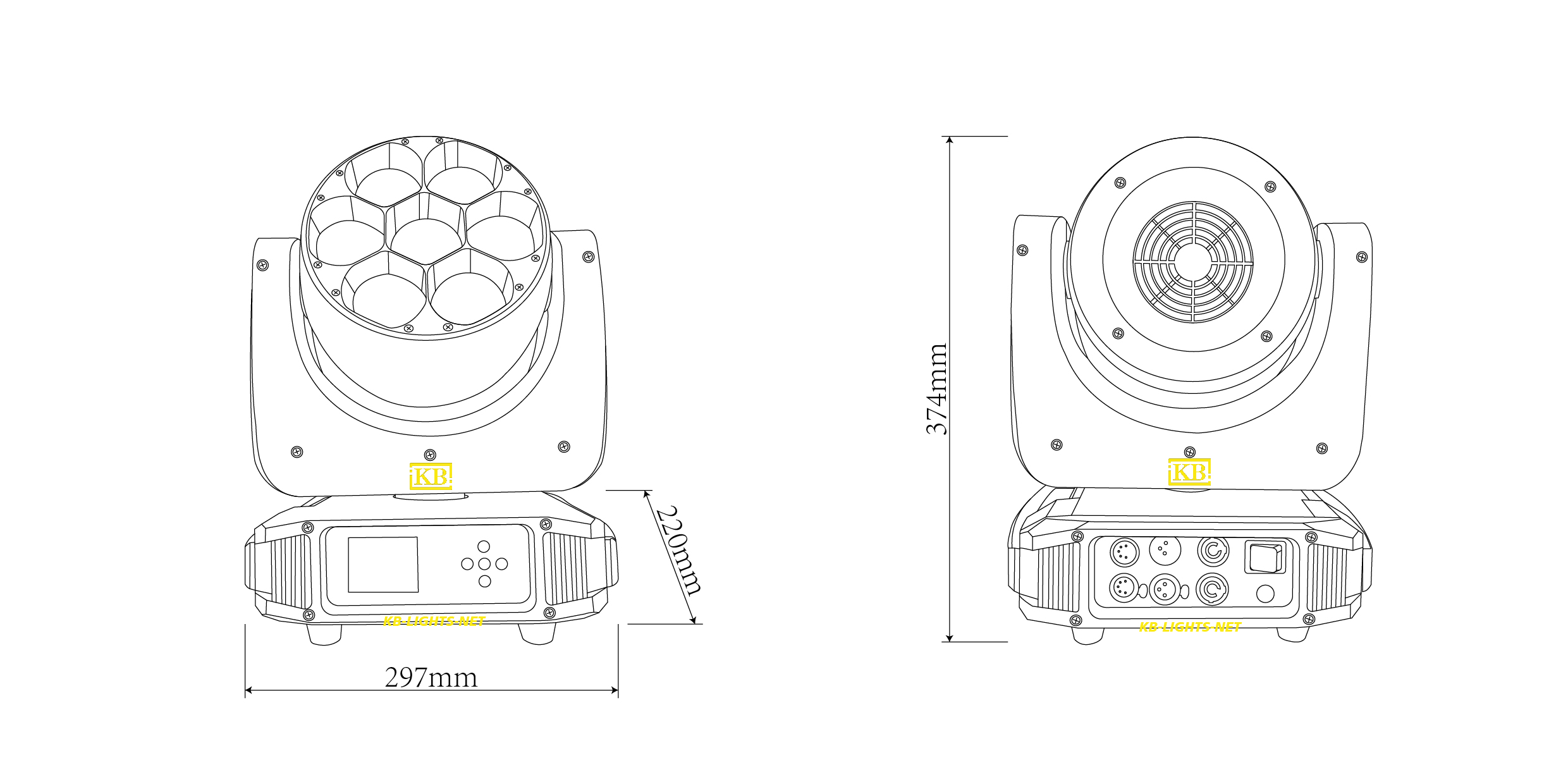 MOVING HEAD BEAM LIGHTS