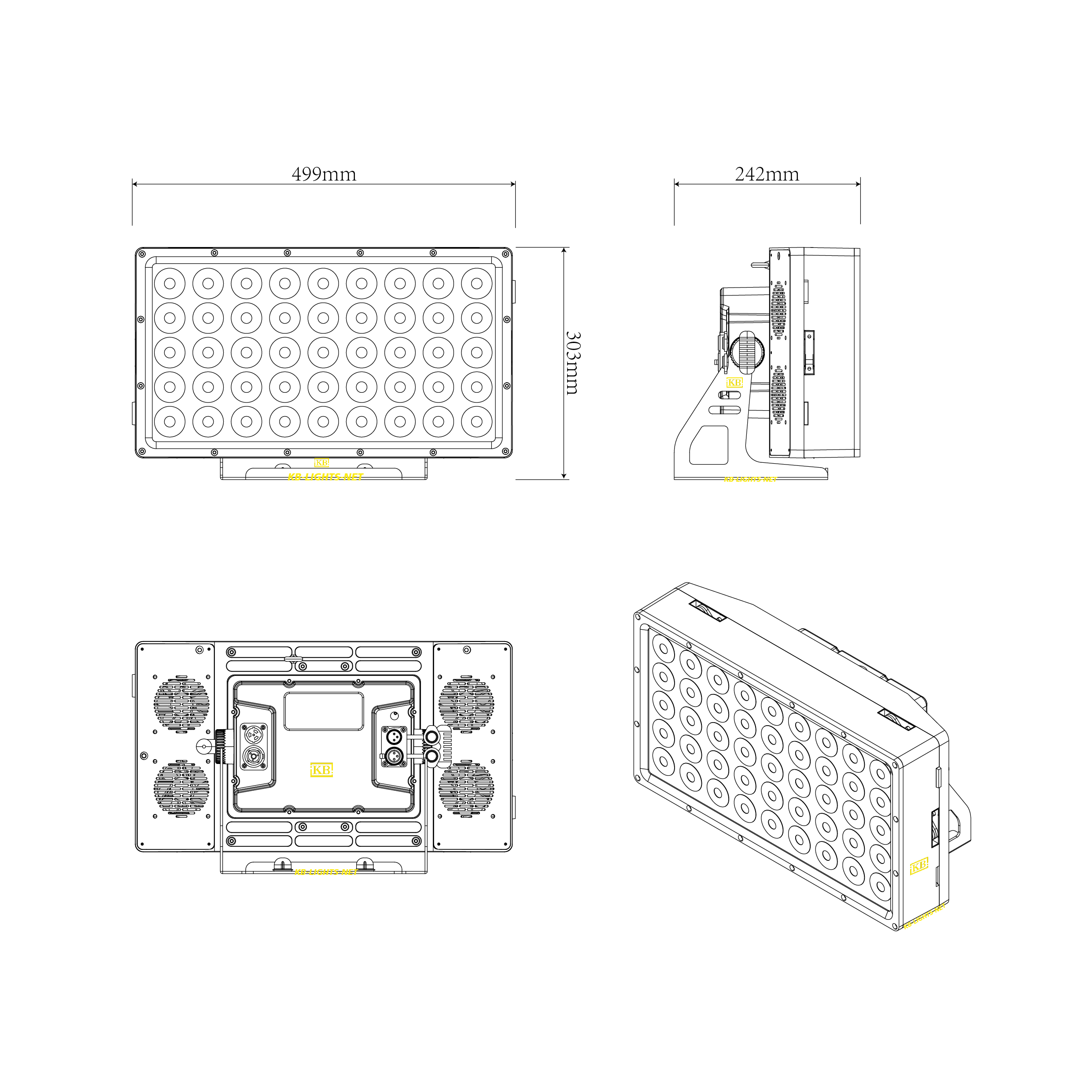 outdoor led wall wash lighting