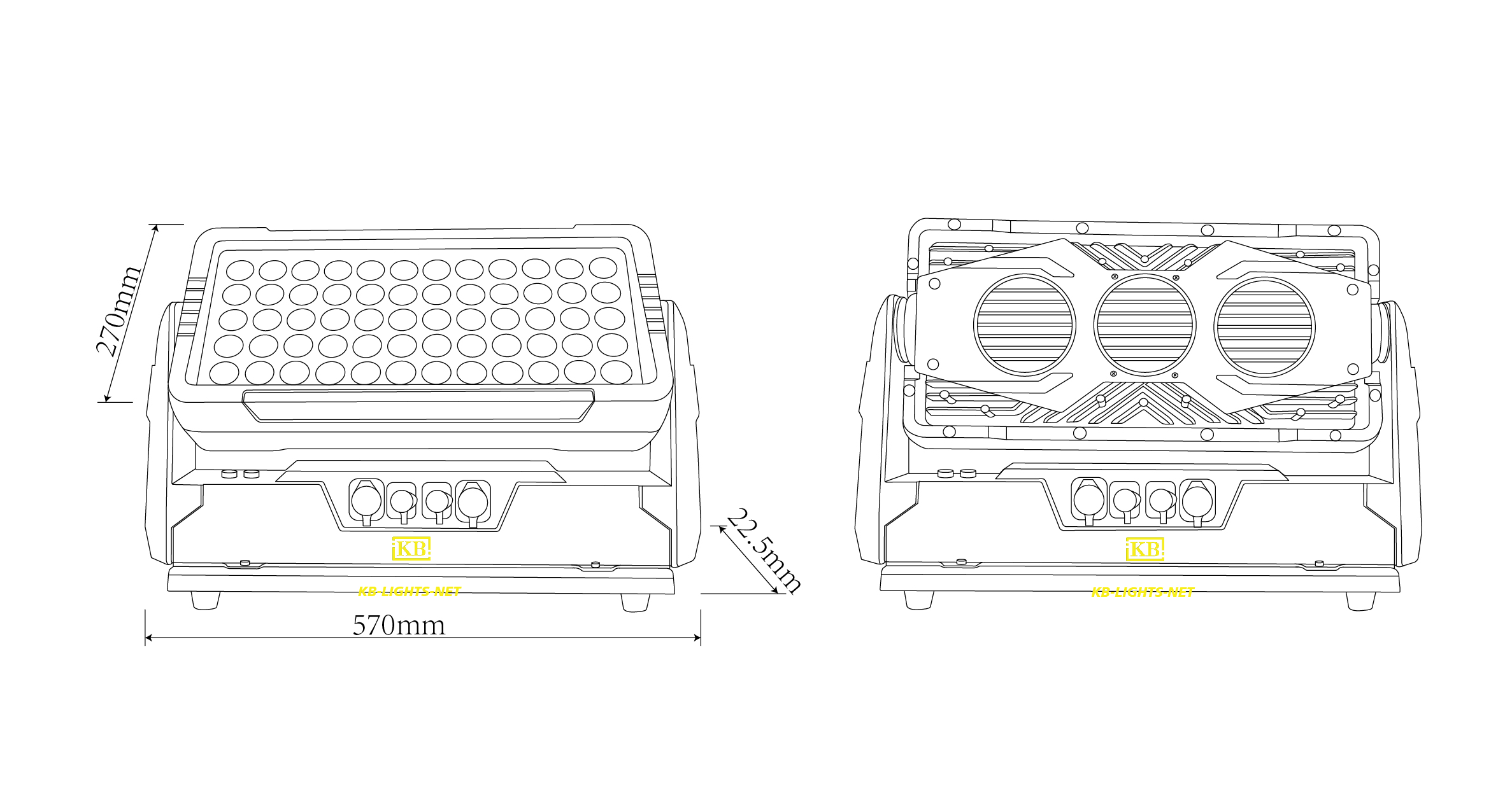 led wall wash lights