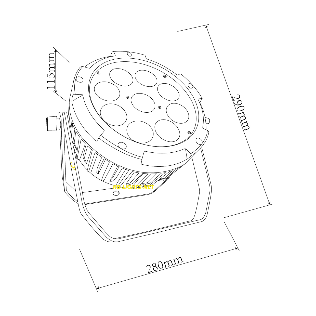 battery par lights