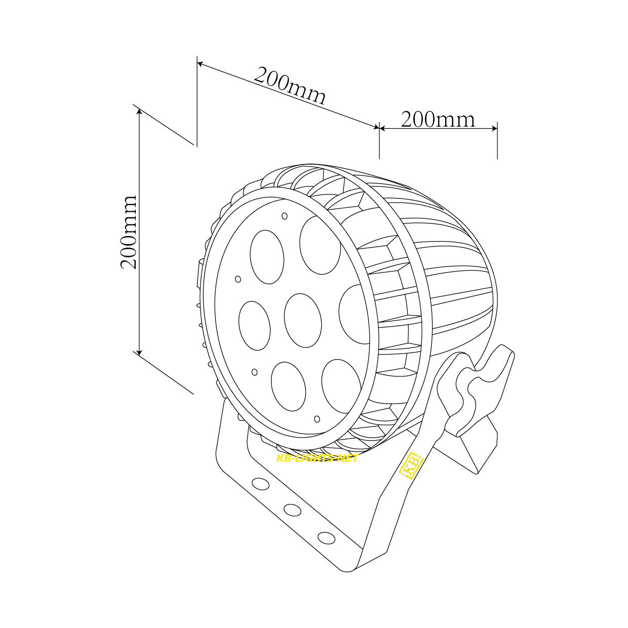 waterproof led par can light