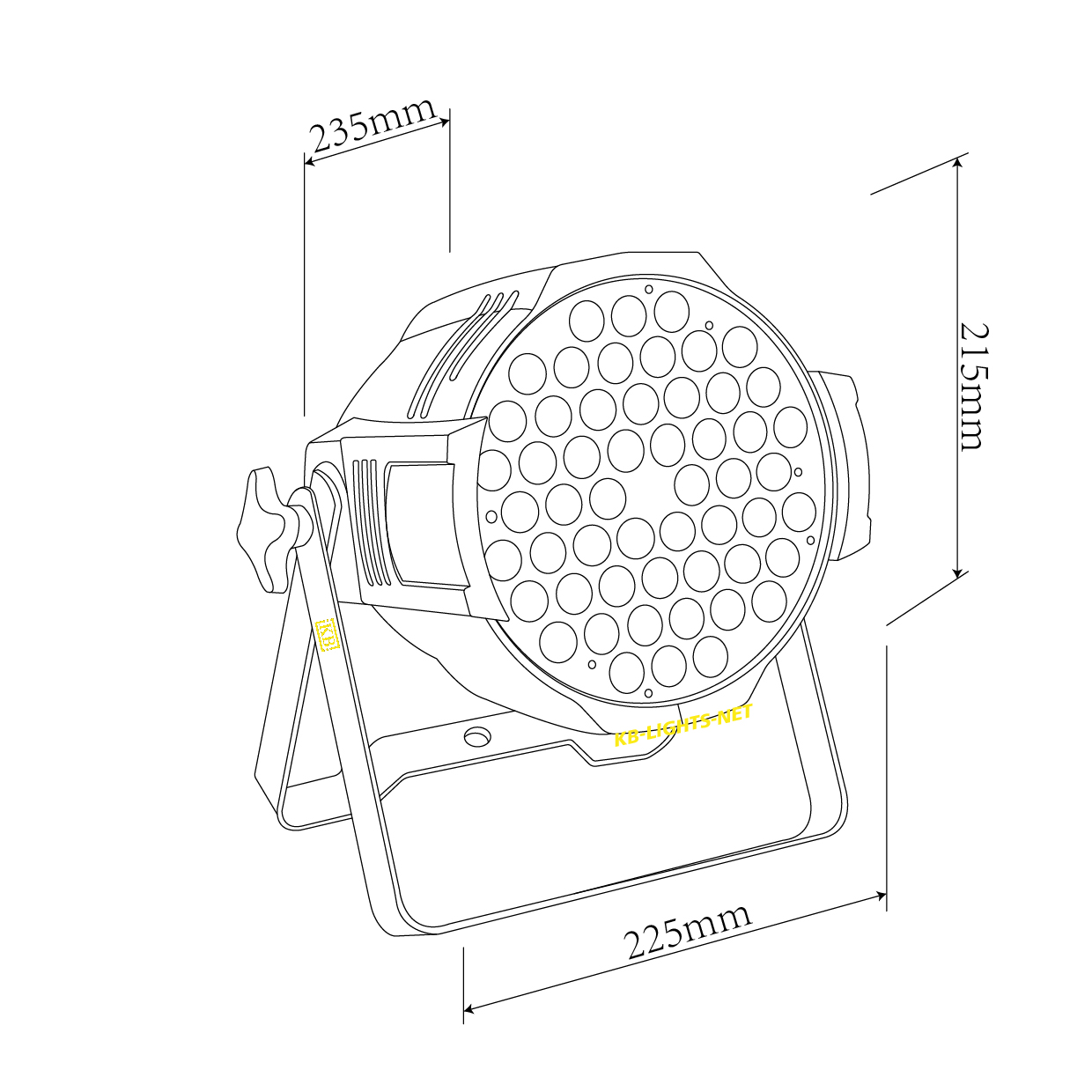 led stage par lights