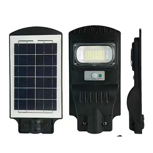 Plastic integrated solar street light