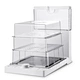Square Shape Electric Food Steamer 10.8L 18.8L 1500W
