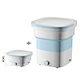Double blue light sterilization folding washing machine portable underwear socks baby clothes washin