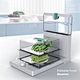 Square Shape Electric Food Steamer 10.8L 18.8L 1500W